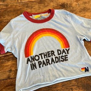 Aviator Nation crop tee